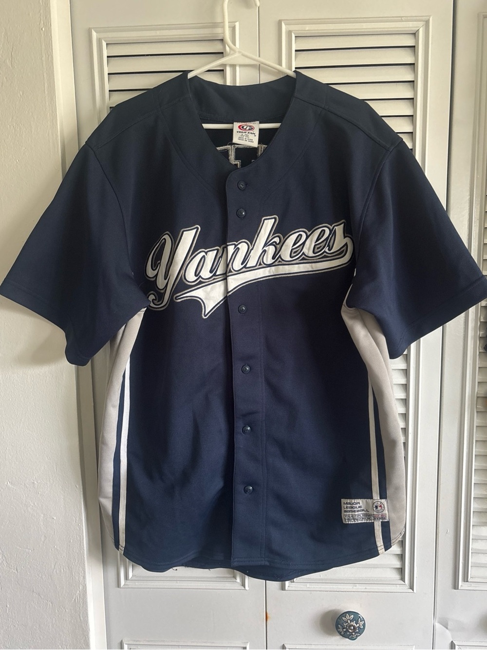 True Fan New York Yankees Derek Jeter #2 Navy Large Jersey MLB Baseball